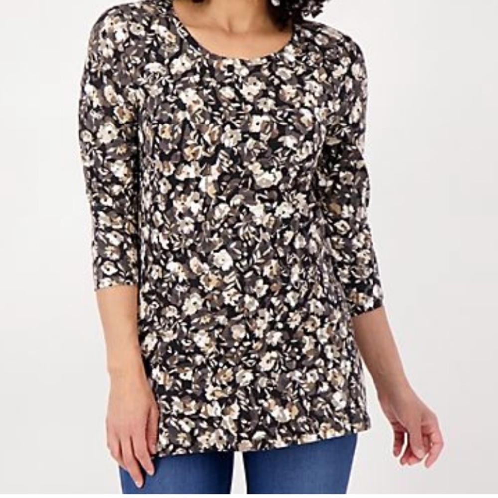 Isaac Mizrahi scoop neck tunic